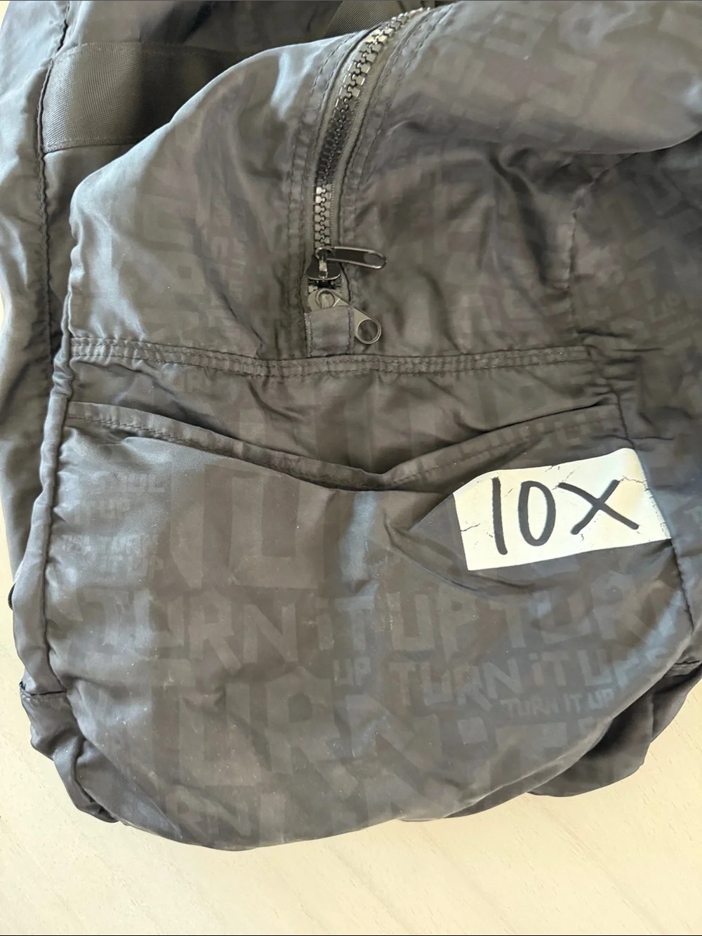 soulcycle Black and White Duffel Bag